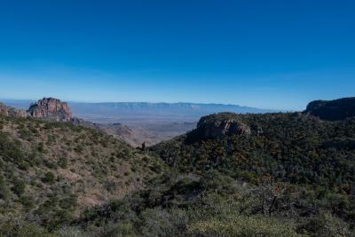 Southern view from The Pinnacles Trail toward Emory Peak, Big Bend National Park