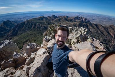 Silly selfie at Emory Peak