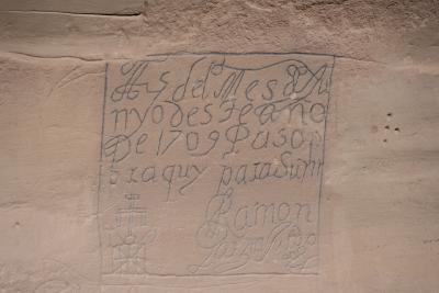 An inscription from 1709 at El Morro