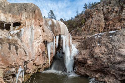 The Soda Dam formation at Jemez Springs, New Mexico