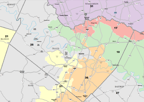 Outdated Districts of Austin, TX