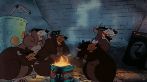 Cartoon rats singing