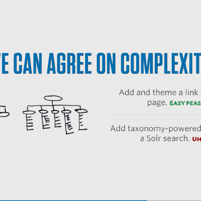 We can agree on complexity